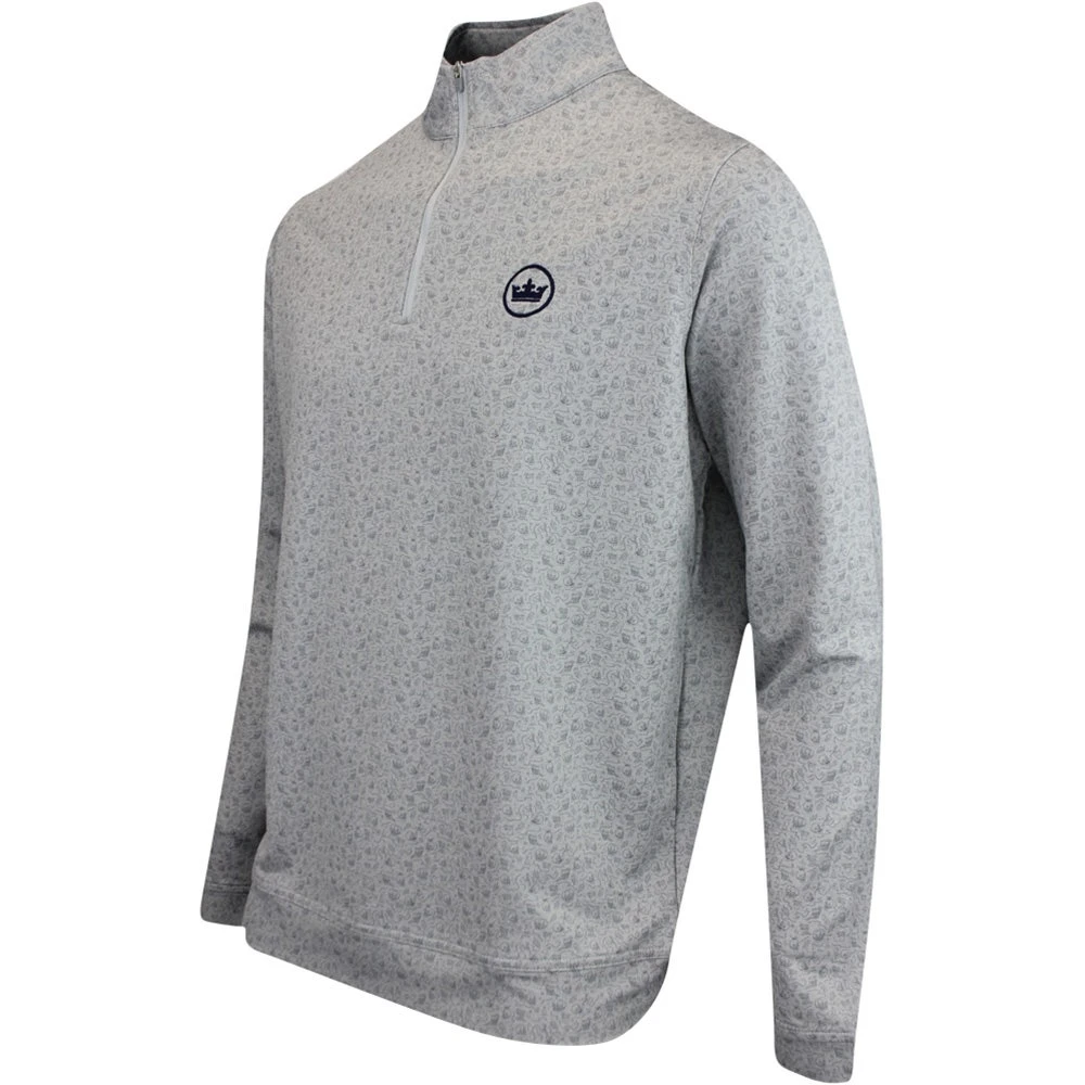 Peter Millar Golf Pullover - Perth Transfused QZ - Gale Grey AW23 - Image 2