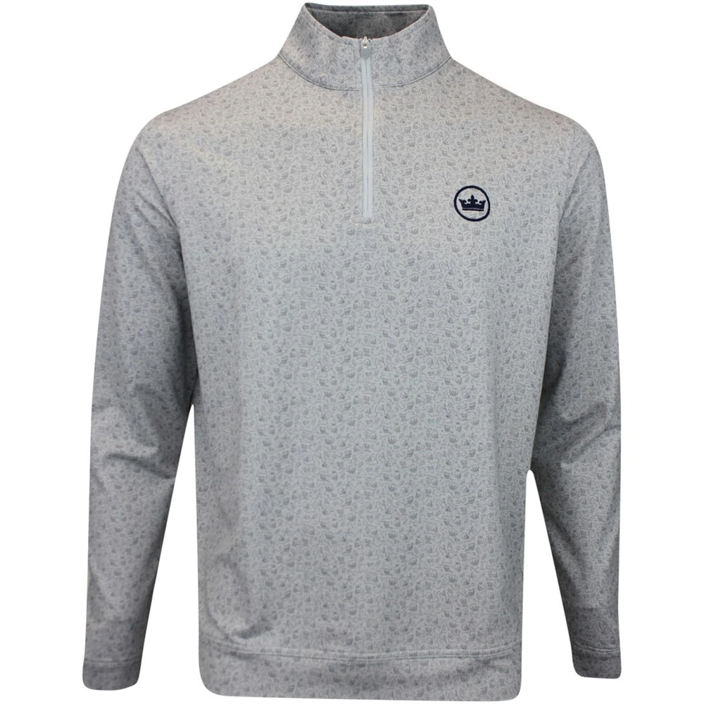 Peter Millar Golf Pullover - Perth Transfused QZ - Gale Grey AW23