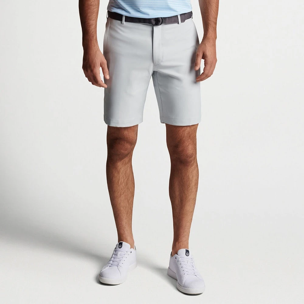 Peter Millar Golf Shorts - Salem Performance 9" - British Grey AW23 - Image 4