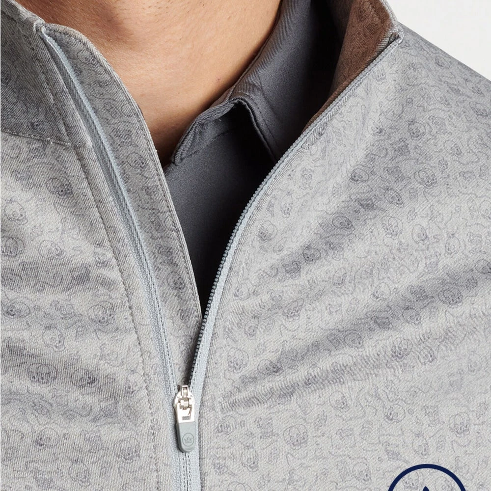 Peter Millar Golf Pullover - Perth Transfused QZ - Gale Grey AW23 - Image 7