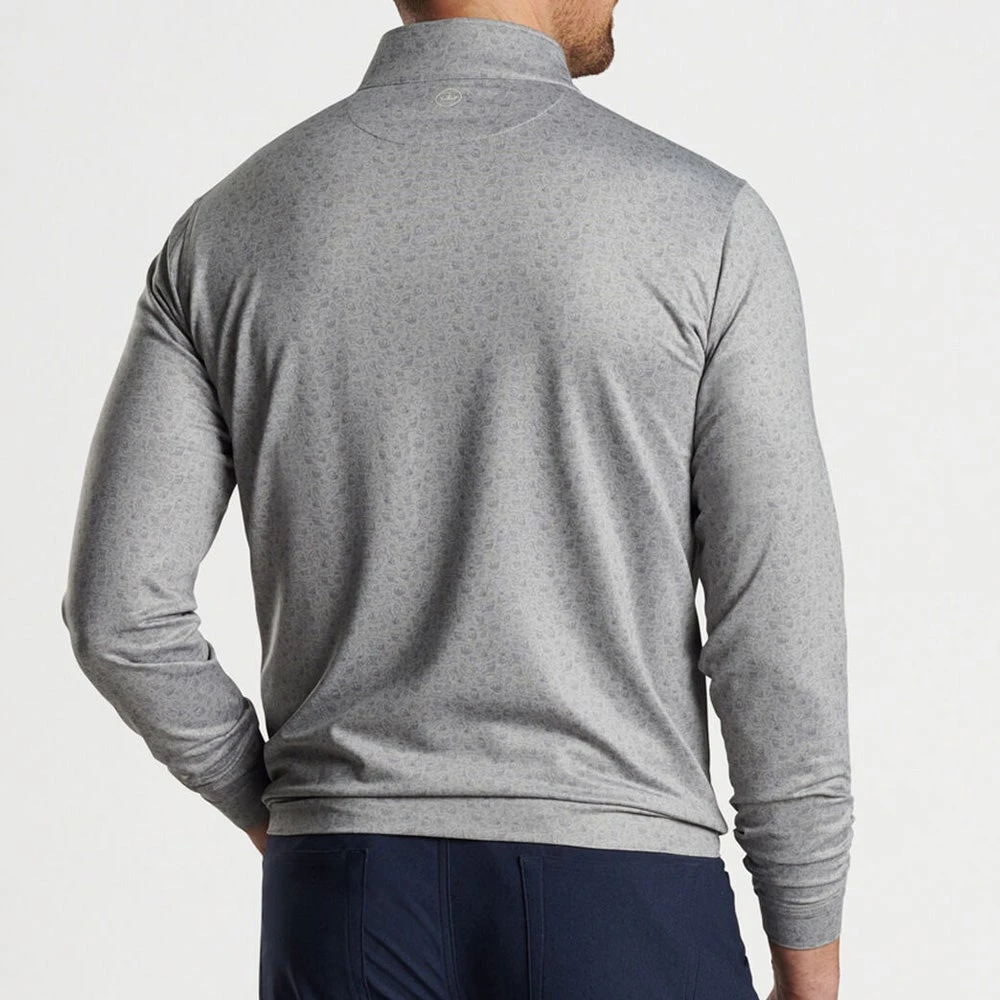 Peter Millar Golf Pullover - Perth Transfused QZ - Gale Grey AW23 - Image 6