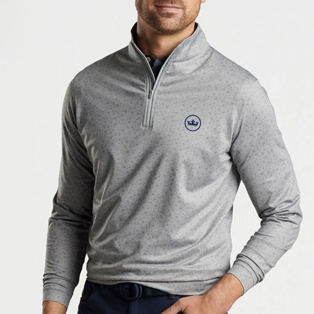 Peter Millar Golf Pullover - Perth Transfused QZ - Gale Grey AW23 - Image 5