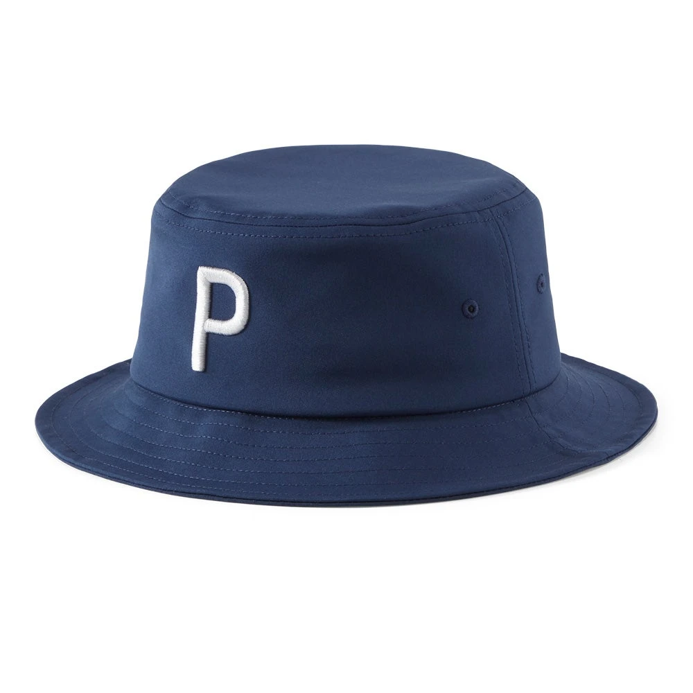 PUMA Golf Hat - P Logo Bucket - Navy Blazer AW23 - Image 2