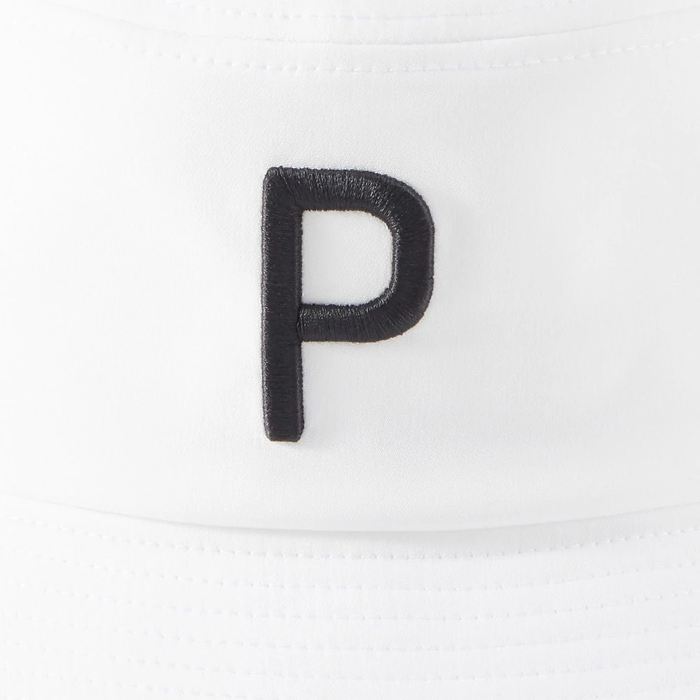 PUMA Golf Hat - P Logo Bucket - White Glow AW23 - Image 4