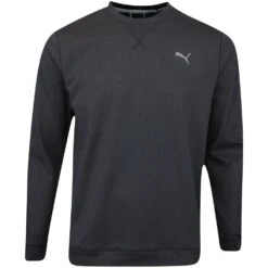PUMA Golf Jumper - Cloudspun Crew Neck - Black Htr AW23