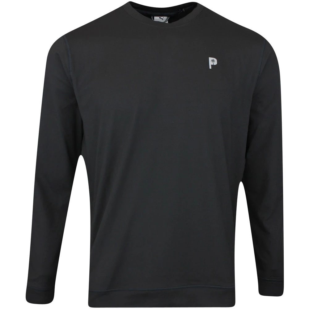 PUMA Golf Jumper - PTC Midweight Crew Neck - Black AW23