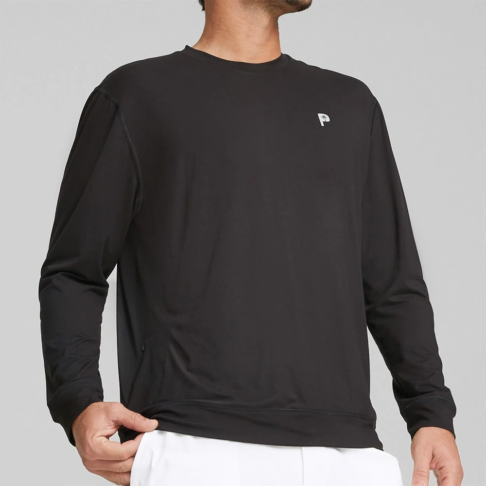 PUMA Golf Jumper - PTC Midweight Crew Neck - Black AW23 - Image 5