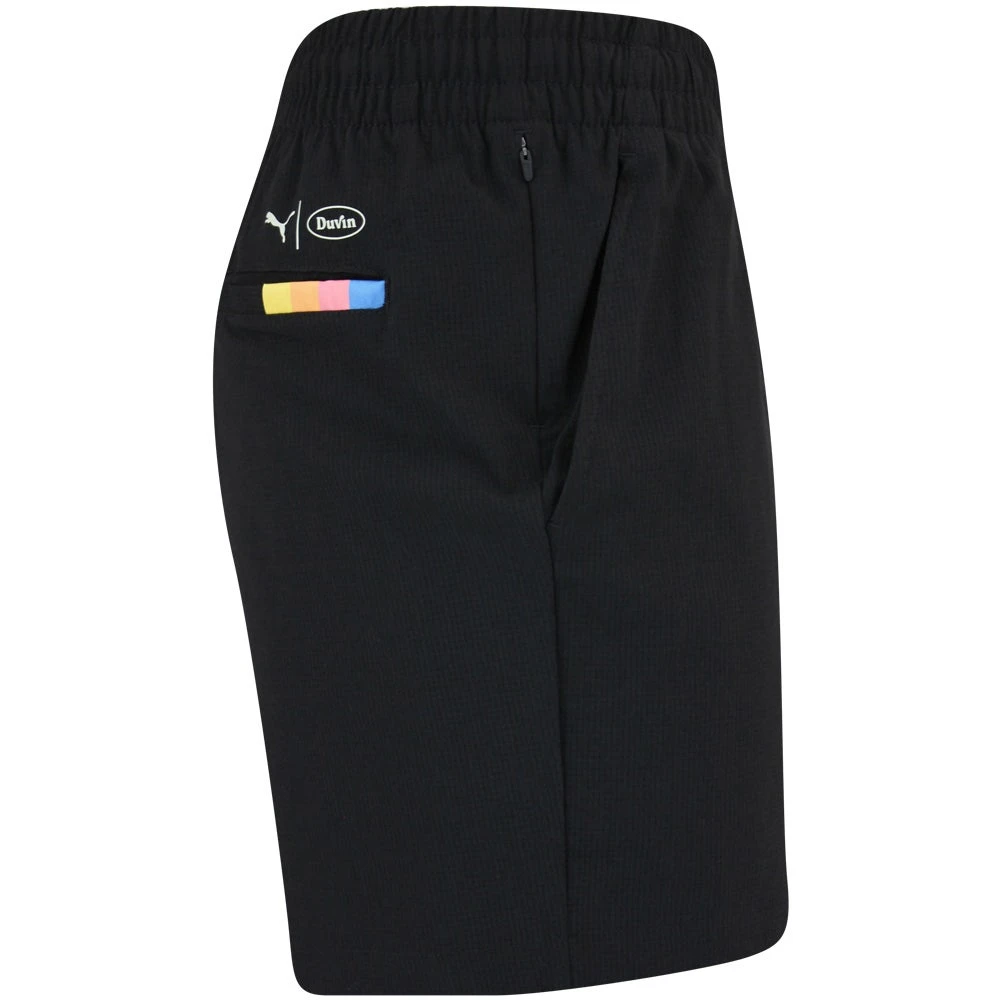 PUMA Golf Shorts - Duvin Vented Short - Black AW23 - Image 2