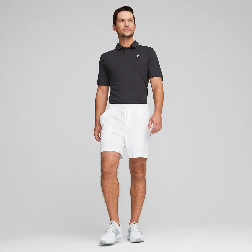 PUMA Golf Shorts - PTC Vented Short - Bright White AW23 - Image 7