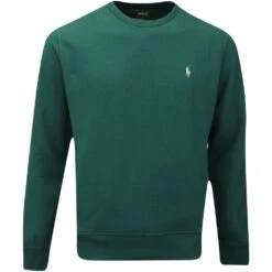Ralph Lauren POLO Golf Jumper - Fleece Crew Neck - Moss Agate AW23