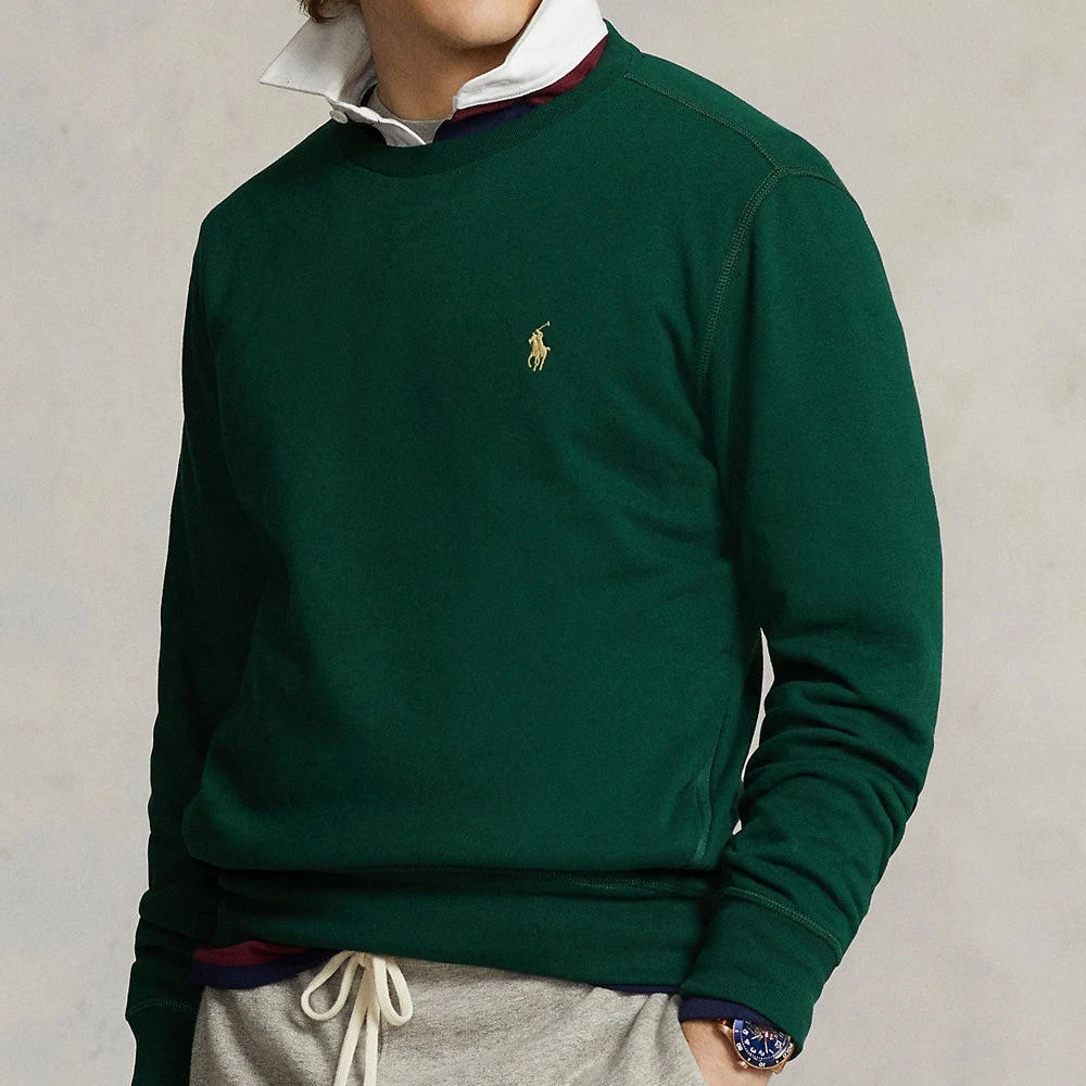 Ralph Lauren POLO Golf Jumper - Fleece Crew Neck - Moss Agate AW23 - Image 5