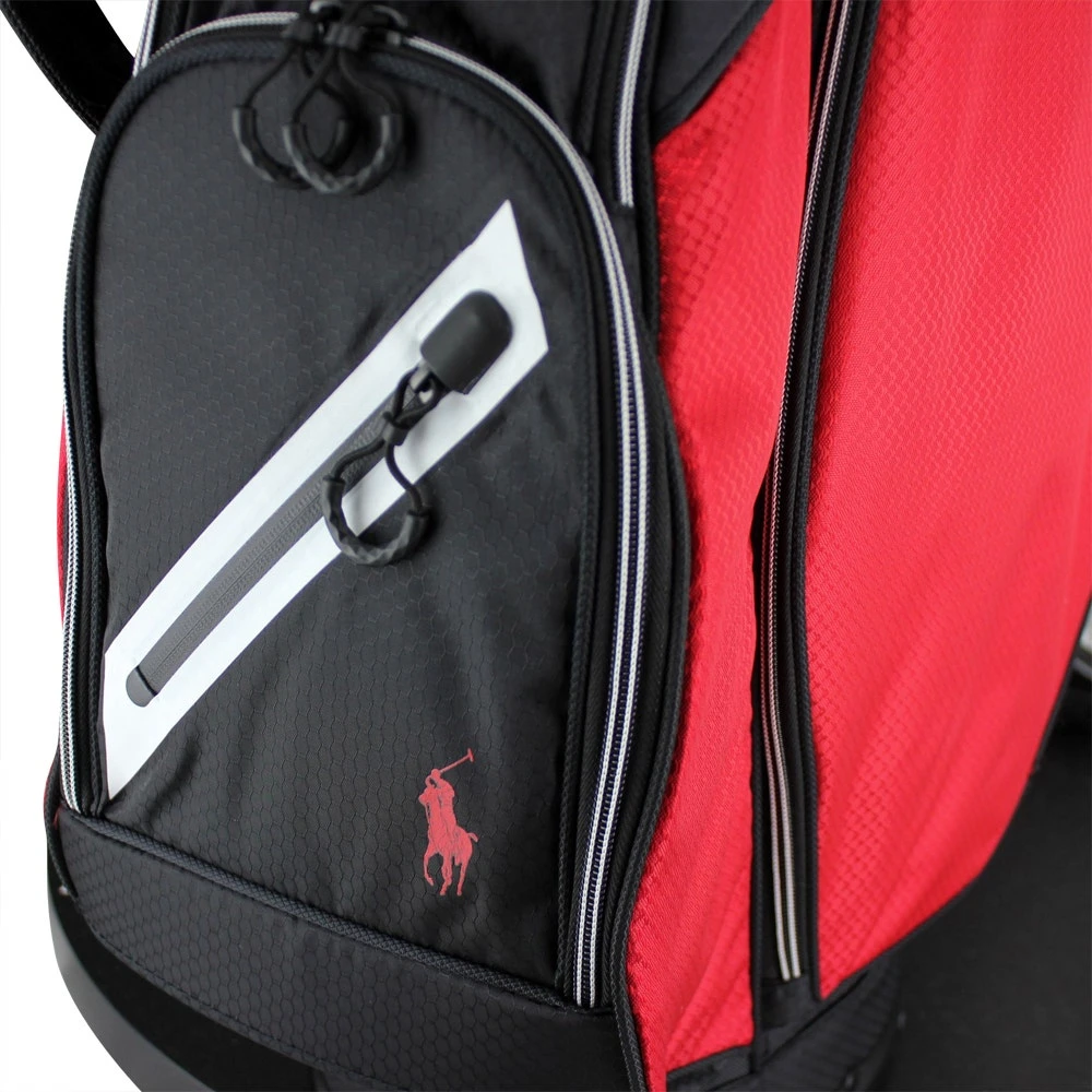 RLX Golf Bag - PP Tour Ripstop Stand - Red - Black 2023 - Image 4