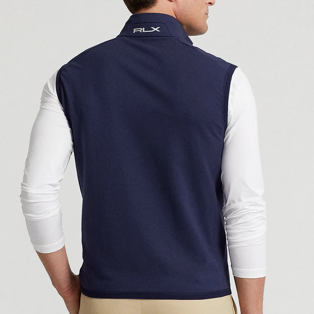 RLX Golf Gilet - Tech Terry Vest - Harvard Wine AW23 - Image 6