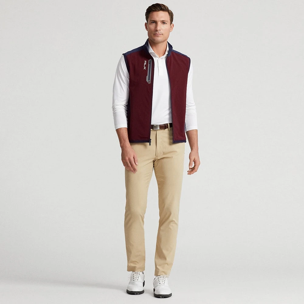 RLX Golf Gilet - Tech Terry Vest - Harvard Wine AW23 - Image 8