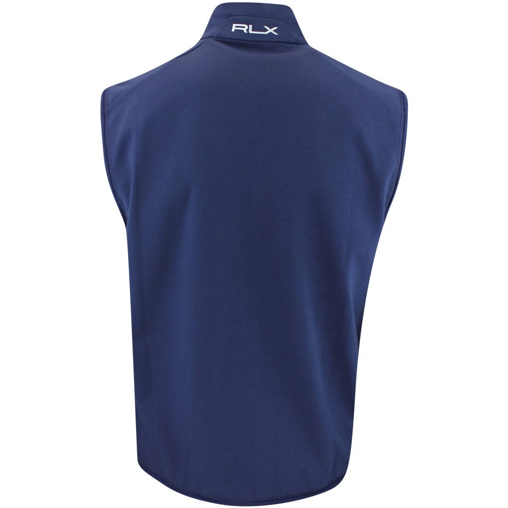 RLX Golf Gilet - Tech Terry Vest - Harvard Wine AW23 - Image 3