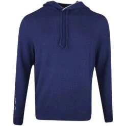 RLX Golf Hoodie - Cashmere Knit Pullover - French Navy SS23
