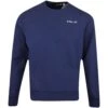RLX Golf Jumper - Double Knit Crew Neck - Refined Navy AW23