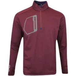 RLX Golf Pullover - Brushback Tech Jersey - Harvard Wine AW23