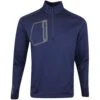 RLX Golf Pullover - Brushback Tech Jersey - Navy Houndstooth AW23