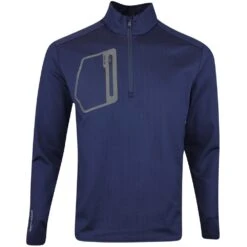 RLX Golf Pullover - Brushback Tech Jersey - Navy Houndstooth AW23