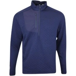 RLX Golf Pullover - Quilted Tech Jersey - Refined Navy AW23