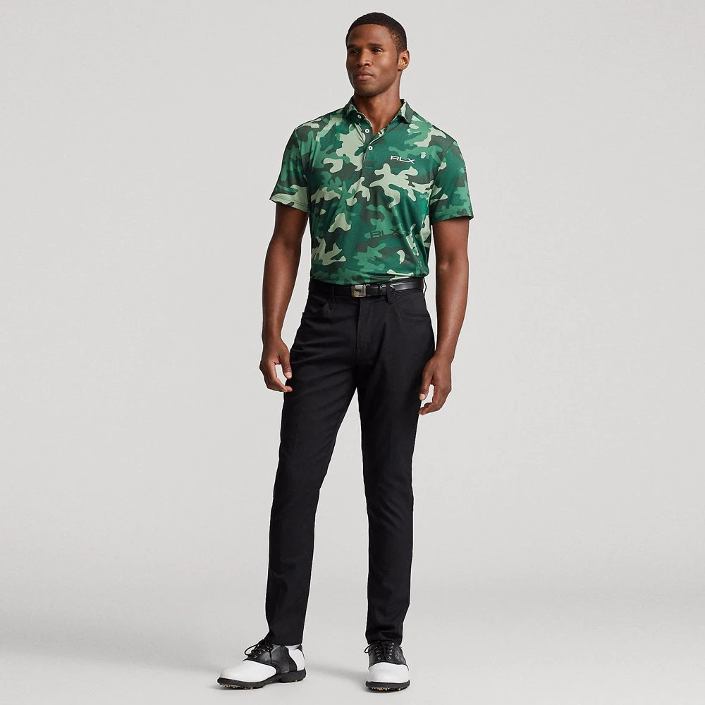 RLX Golf Shirt - Camo Driver Printed Airflow - Moss Agate AW23 - Image 8