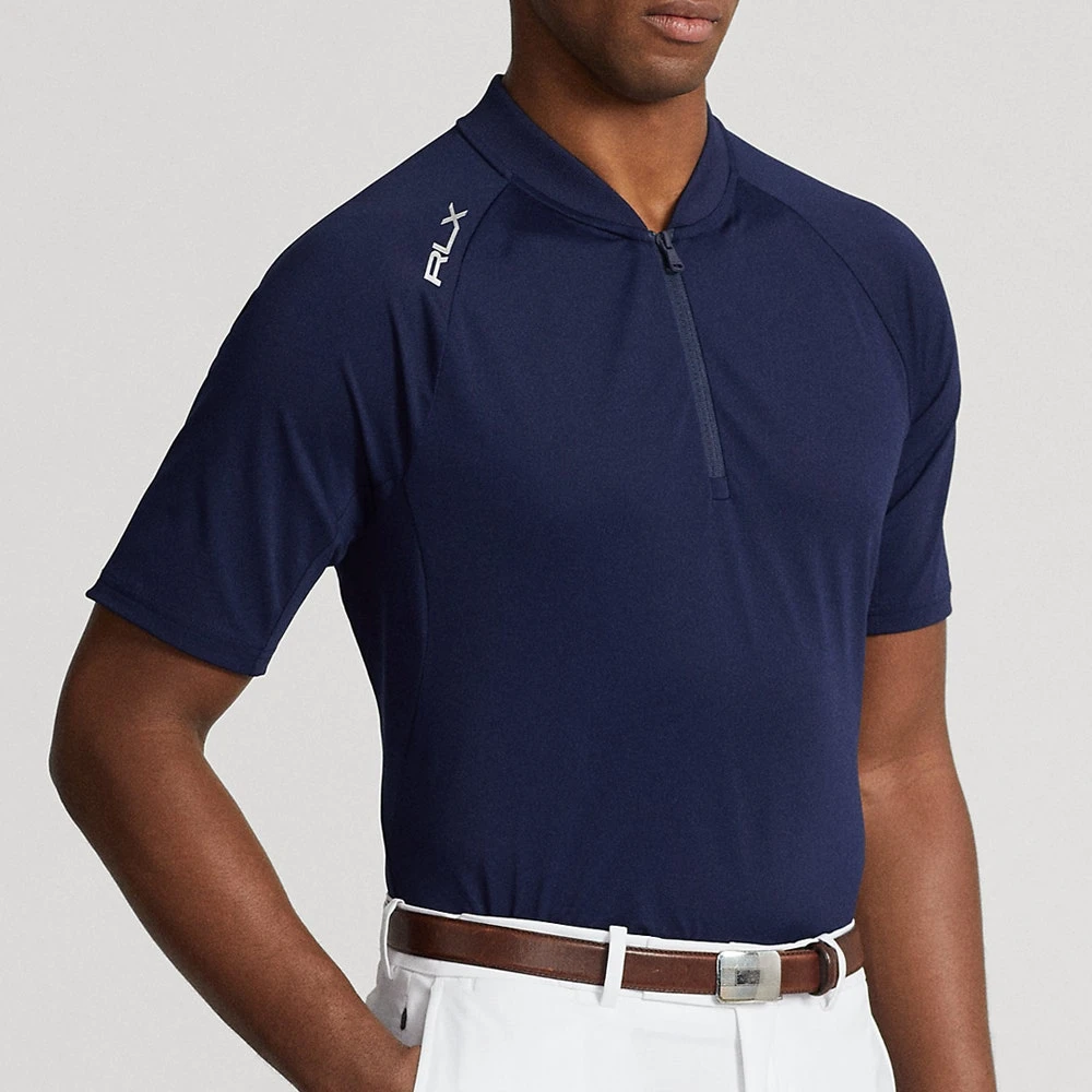 RLX Golf Shirt - Performance Pique QZ - French Navy SS23 - Image 5