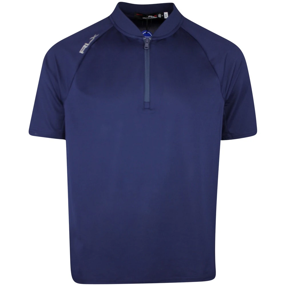 RLX Golf Shirt - Performance Pique QZ - French Navy SS23