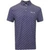 RLX Golf Shirt - Speedster Printed Airflow - Refined Navy AW23